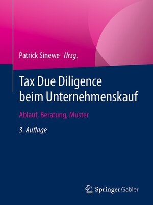 cover image of Tax Due Diligence beim Unternehmenskauf